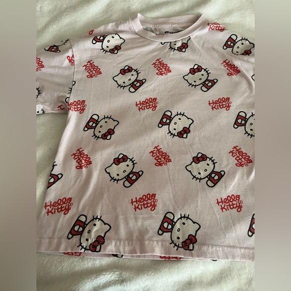 Sanrio Hello Kitty Pink Short Sleeve Top - Picture 1 of 3